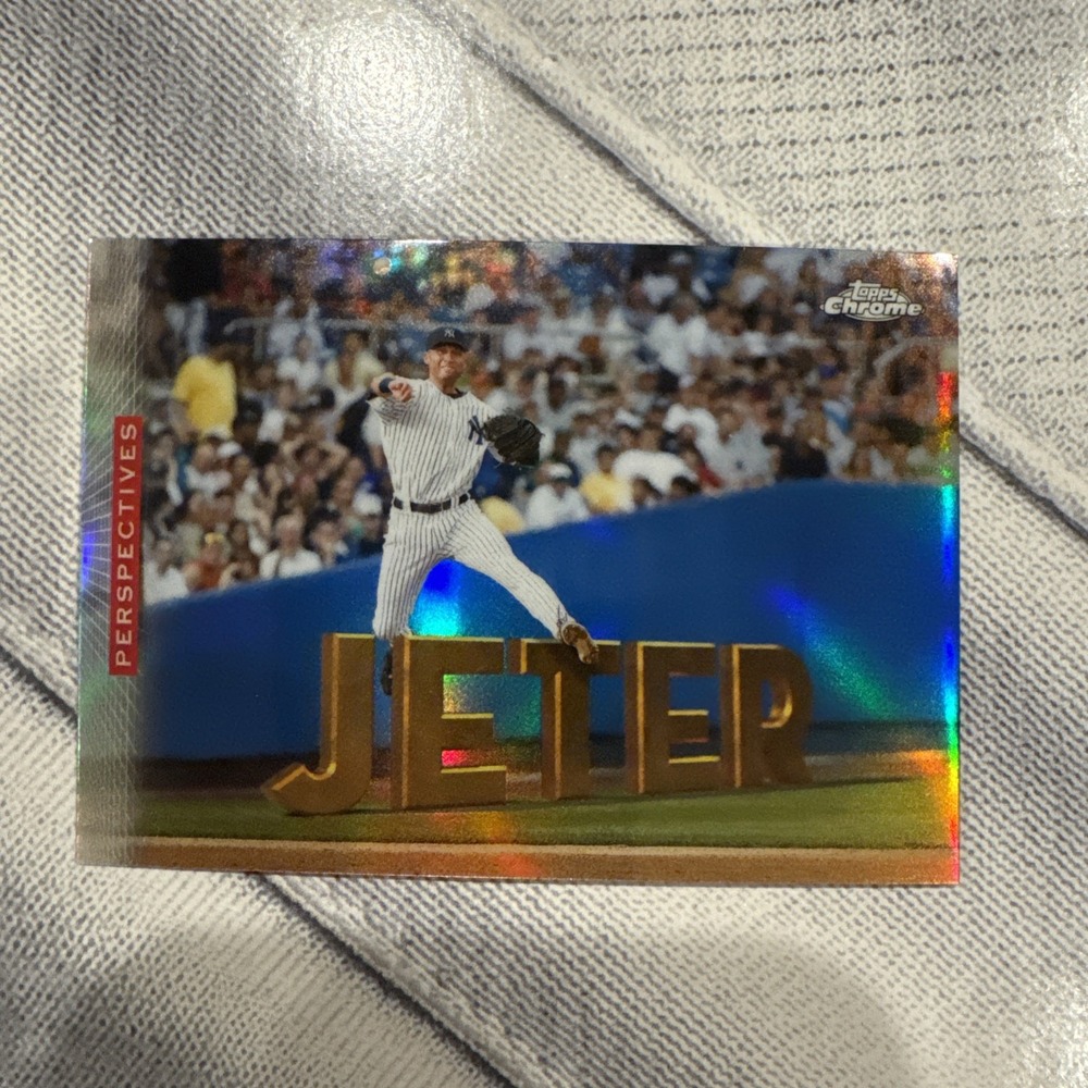 2026 Topps Chrome Derek Jeter Perspectives Refractor New York Yankees